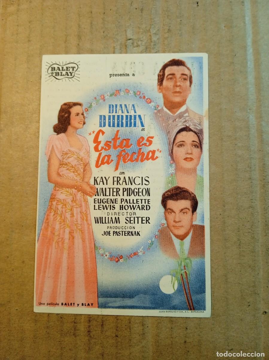 Kino: FOLLETO DE MANO CON PUBLICIDAD ESTA ES LA FECHA