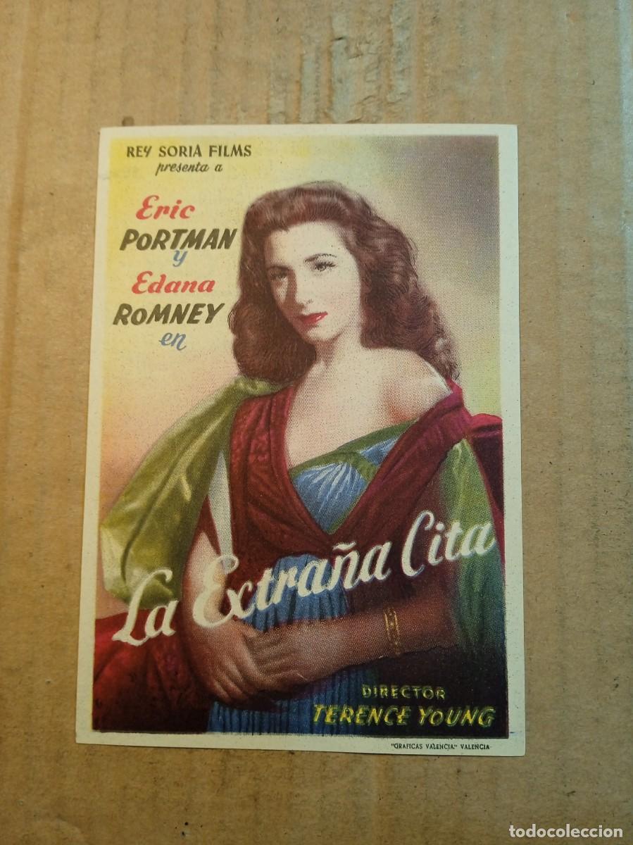  Flyers Publicitaires de films Anciens: FOLLETO DE MANO CON PUBLICIDAD LA EXTRA&Ntilde;A CITA
