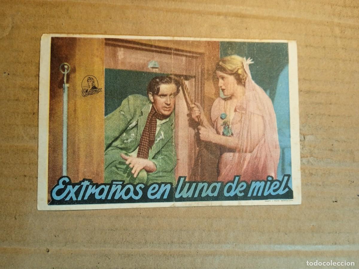 Kino: FOLLETO DE MANO CON PUBLICIDAD EXTRA&Ntilde;OS EN LA LUNA DE MIEL