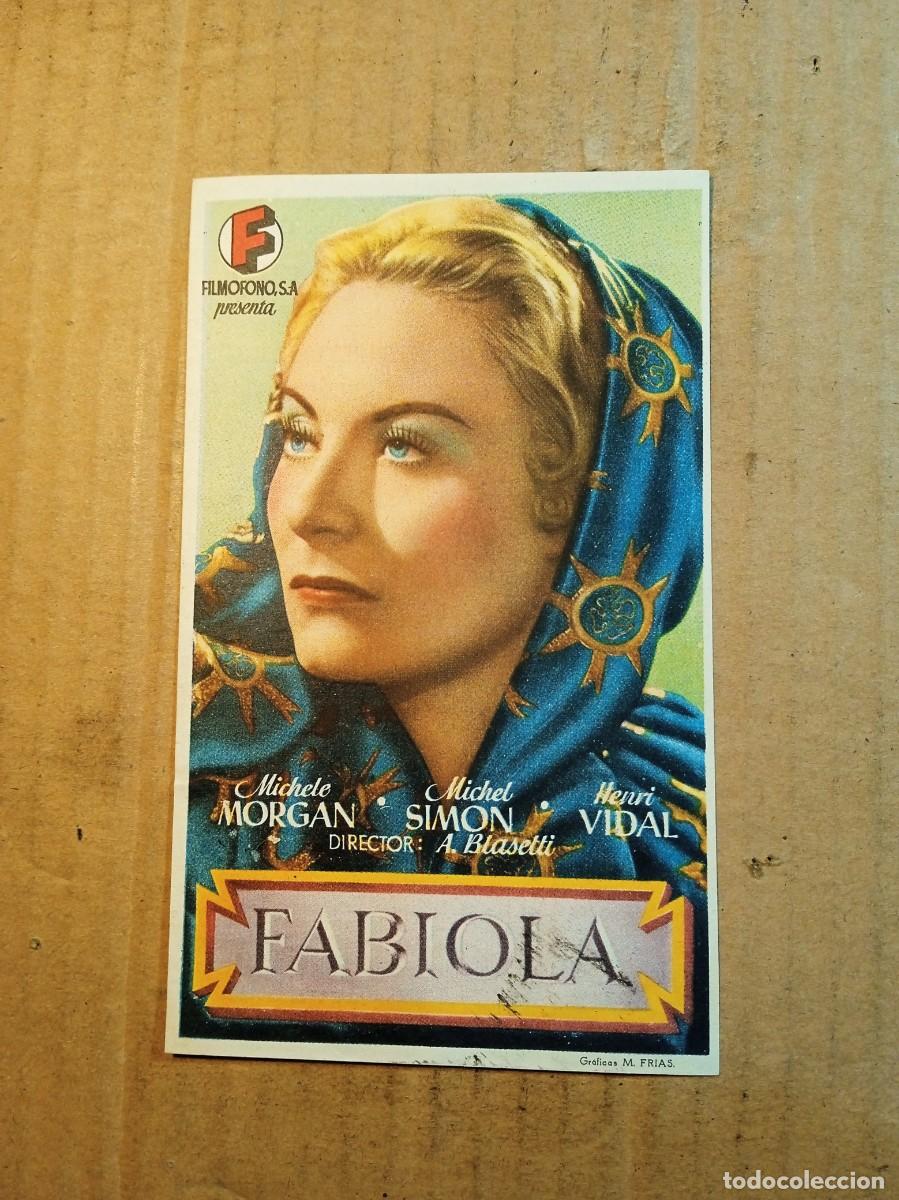 Kino: FOLLETO DE MANO CON PUBLICIDAD FABIOLA