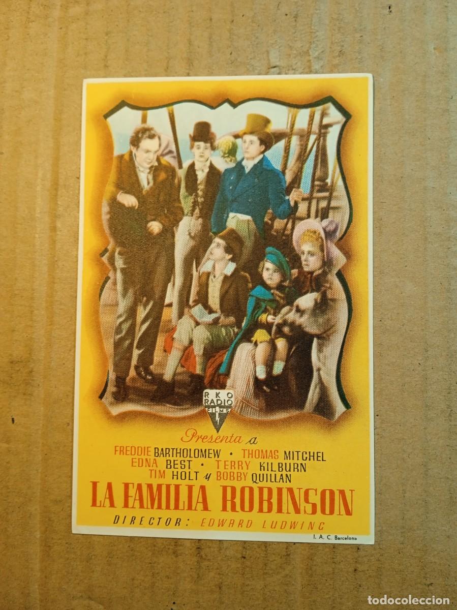 Kino: FOLLETO DE MANO CON PUBLICIDAD LA FAMILIA ROBINSON