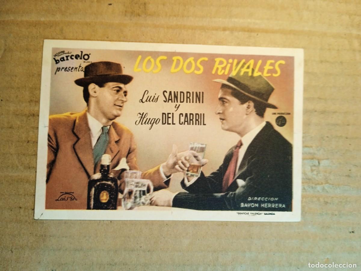 Cine: FOLLETO DE MANO CON PUBLICIDAD LOS DOS RIVALES