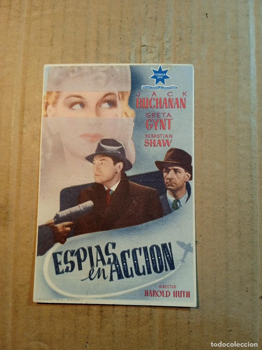 Cinema: FOLLETO DE MANO CON PUBLICIDAD ESPIAS EN ACCION
