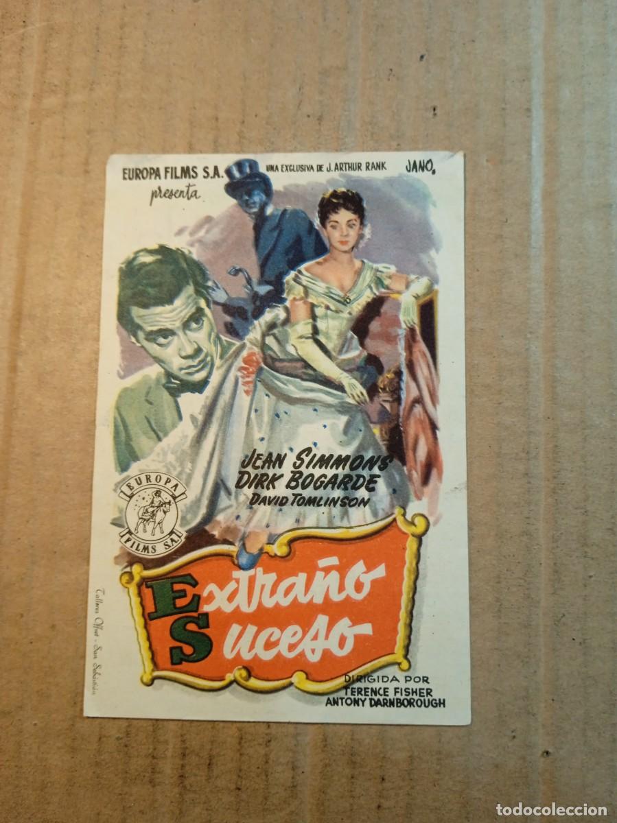 Cinema: FOLLETO DE MANO CON PUBLICIDAD EXTRA&Ntilde;O SUCESO