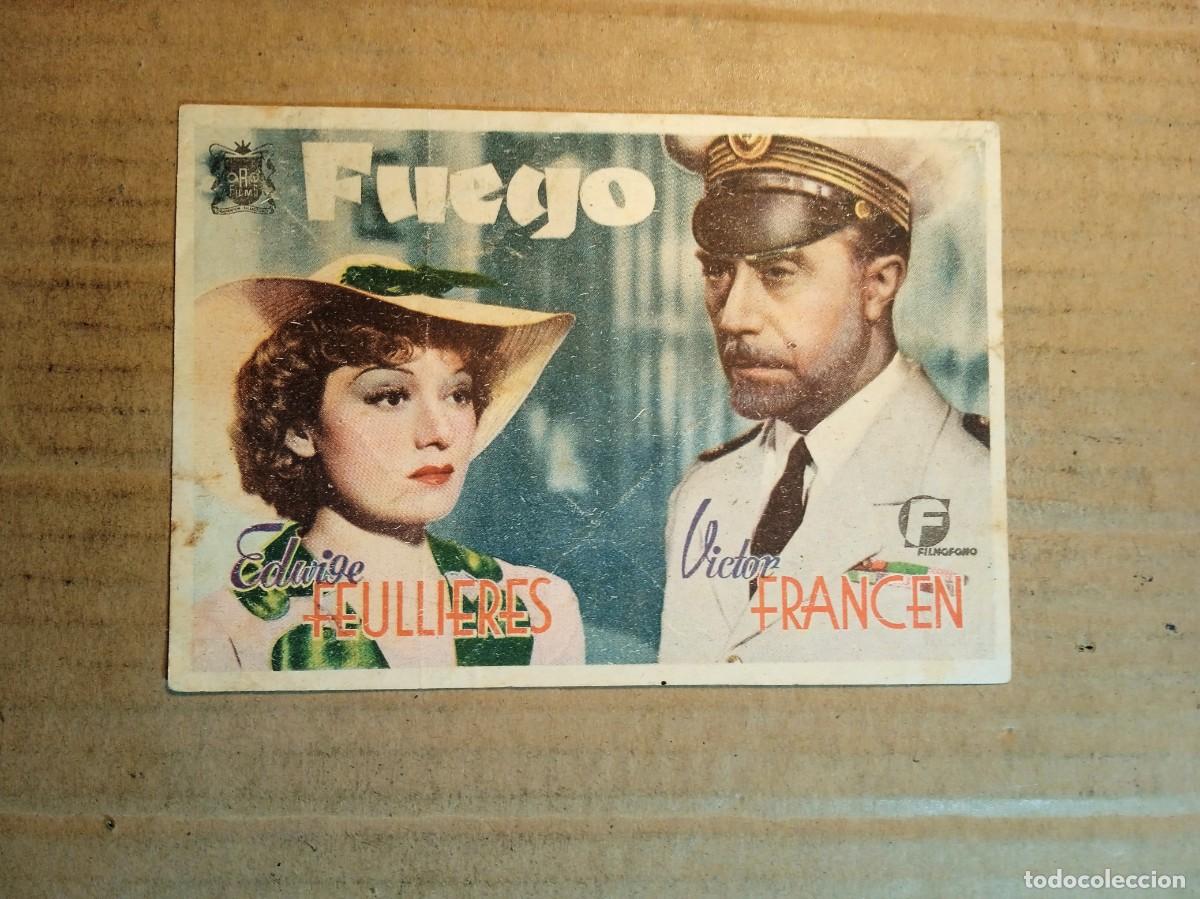Cinema: FOLLETO DE MANO CON PUBLICIDAD FUEGO