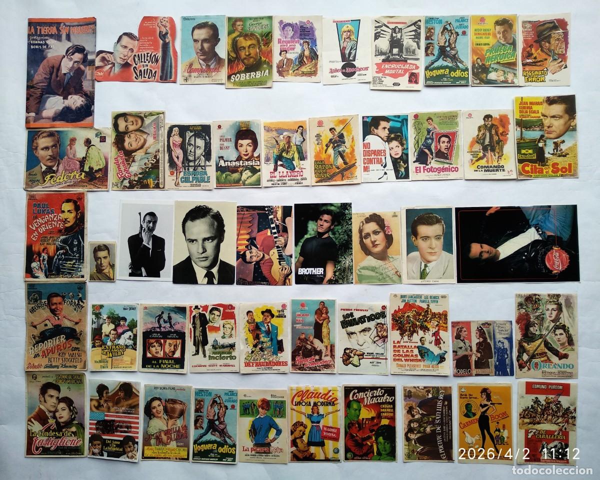 Cinema: 50 PROGRAMAS VARIADOS, LOTE N&ordm; 280 ( 6 CON EL DORSO IMPRESO).