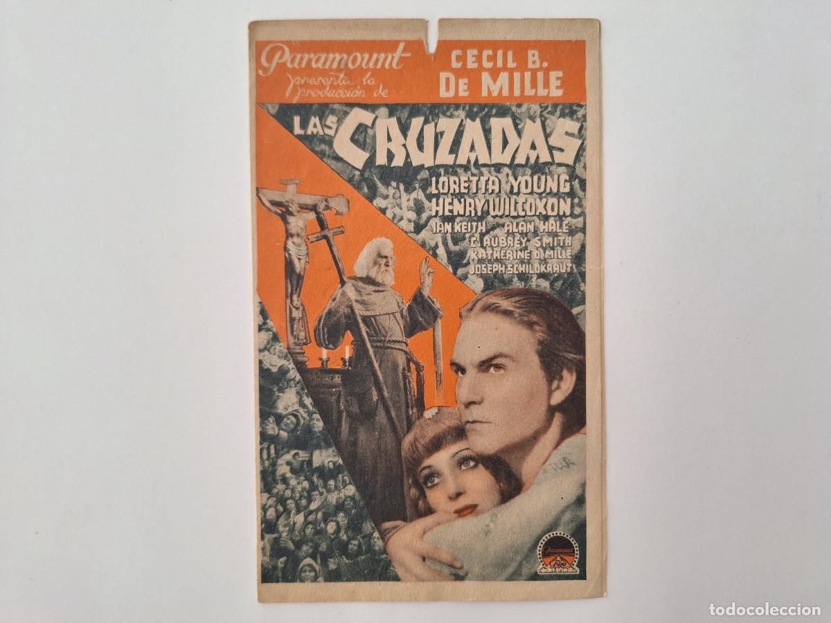 Cine: CINE FOLLETO MANO DOBLE LAS CRUZADAS CINE SAN LORENZO FMD RV 75