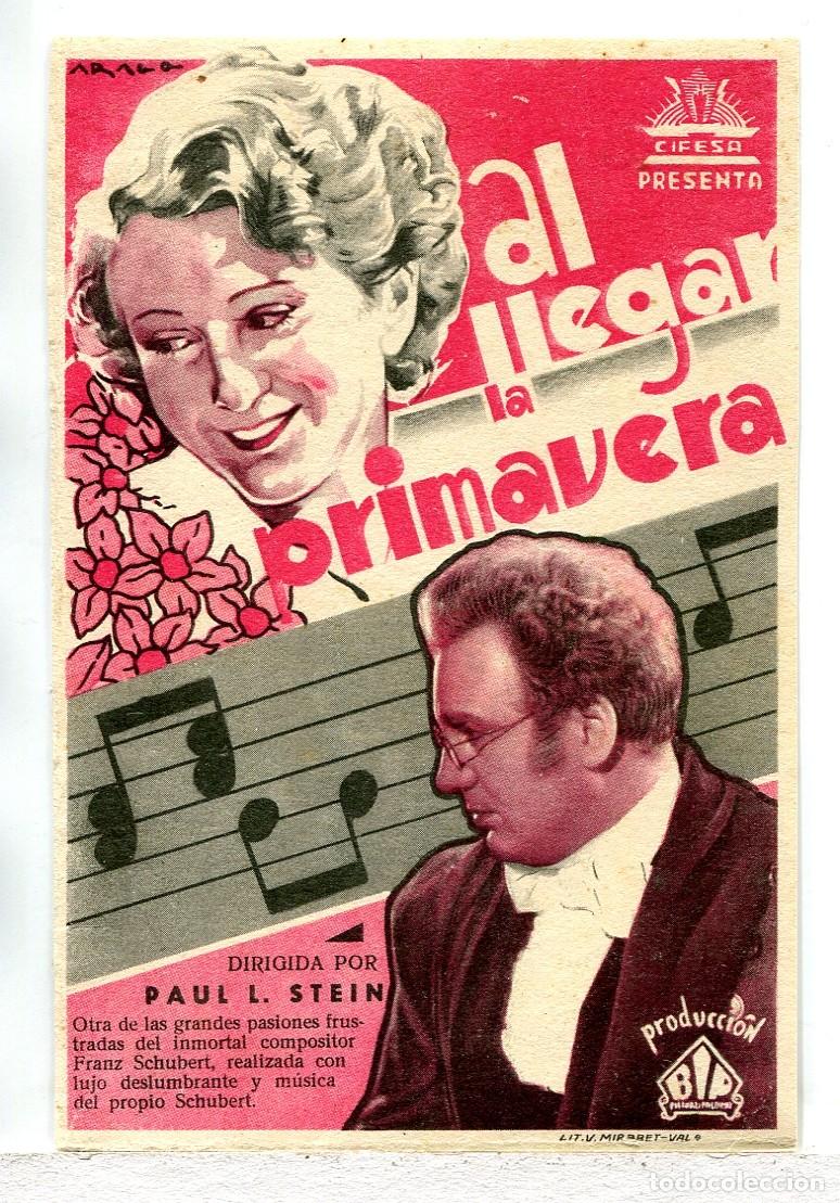 Cine: AL LLEGAR LA PRIMAVERA, de Paul L. Stein.