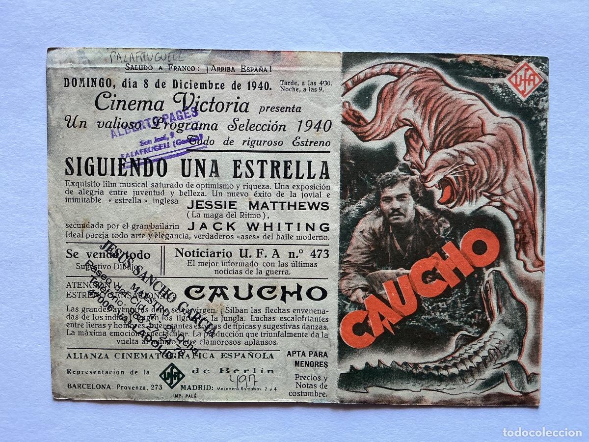 Cine: PROGRAMA DOBLE GAUCHO VERA V LANGEN CINE CINEMA VICTORIA PALAFRUGELL GERONA GIRONA
