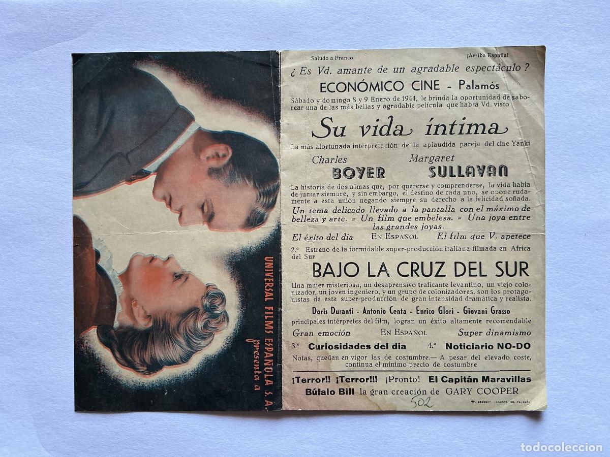 Kino: PROGRAMA DOBLE UNIVERSAL SU VIDA &Iacute;NTIMA CHARLES BOYER ECON&Oacute;MICO CINE PALAM&Oacute;S GERONA GIRONA