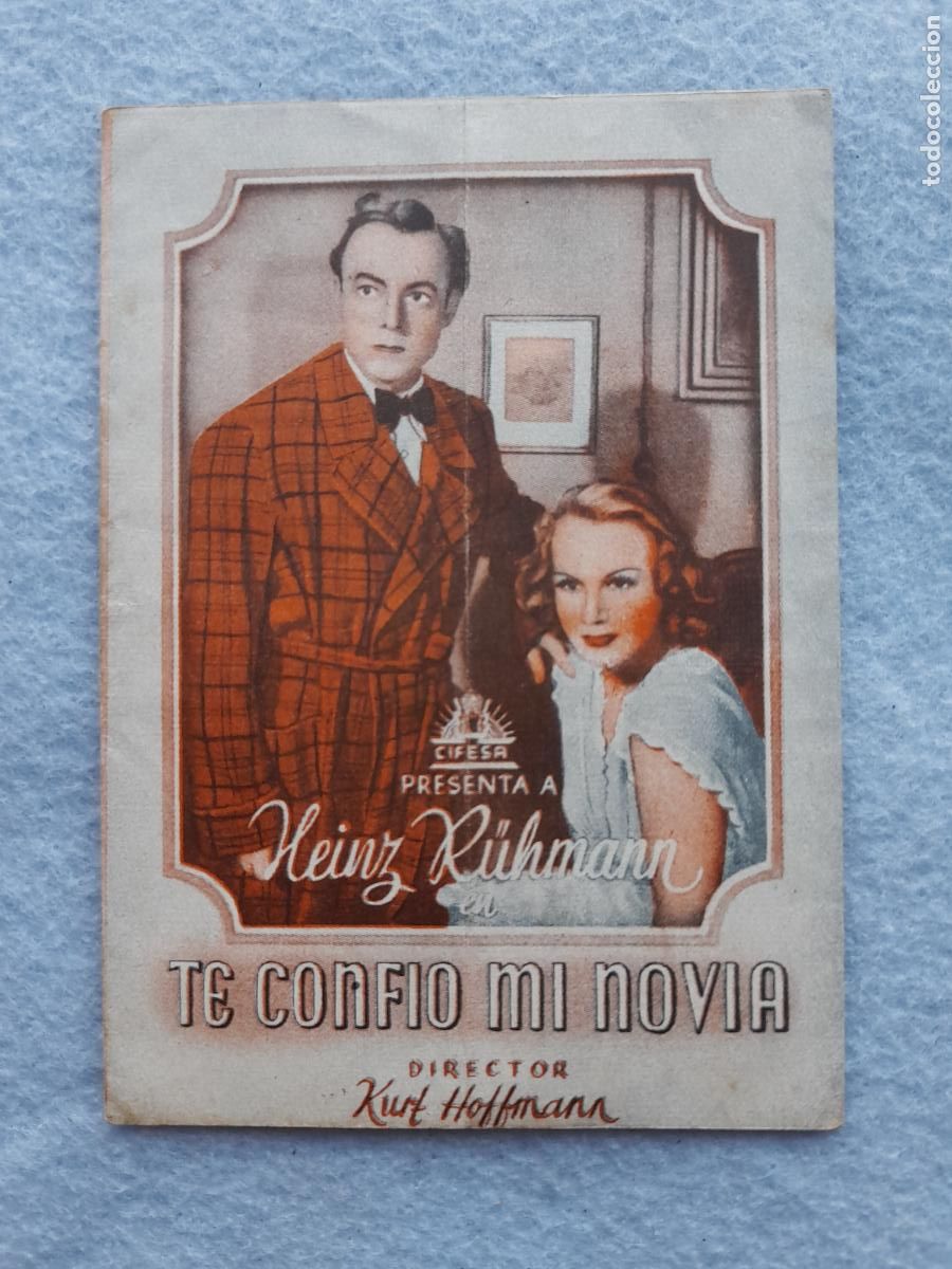 Kino: Te Conf&iacute;o mi Novia. Heinz Ruhmann. Lil Adina. Werner Fuetterer.