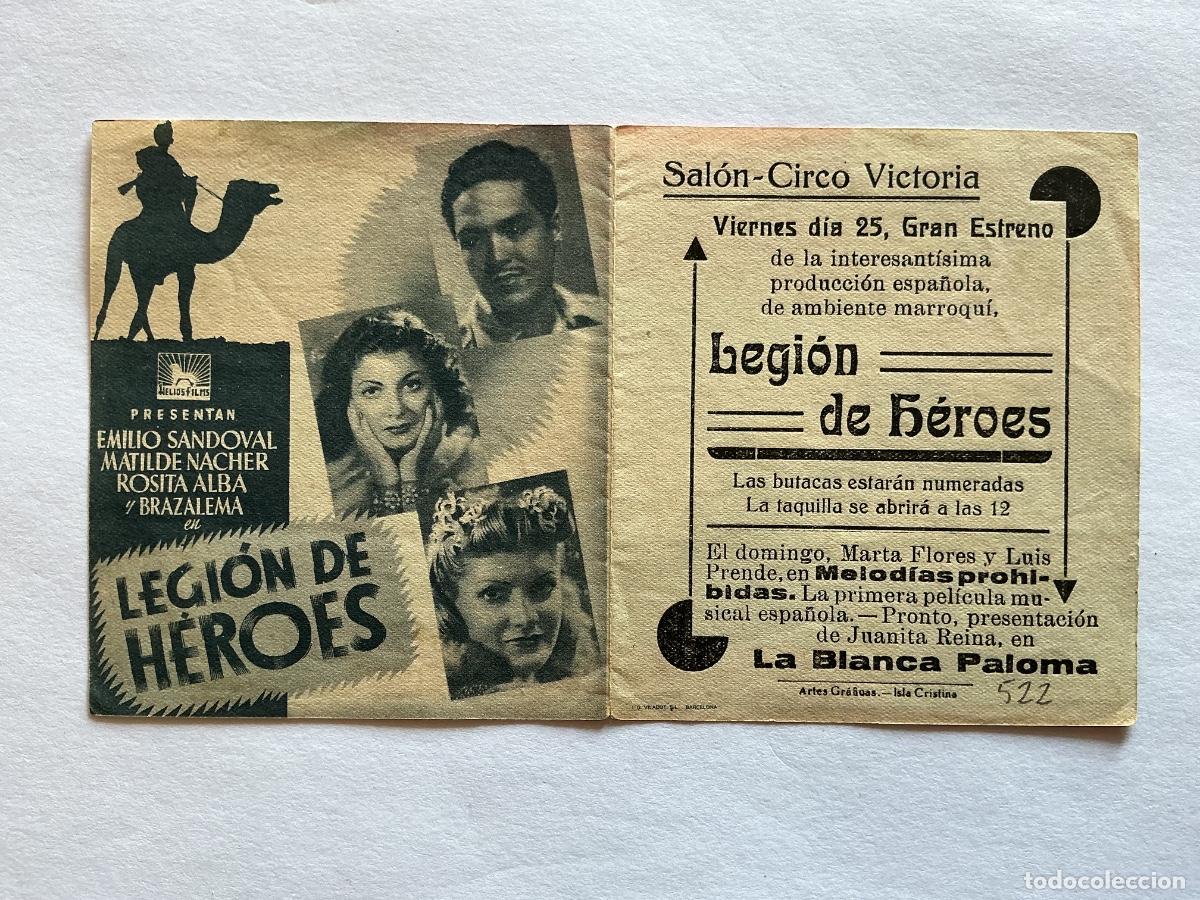 Cine: PROGRAMA DOBLE LEGI&Oacute;N DE H&Eacute;ROES ROSITA ALBA CINE SAL&Oacute;N CIRCO VICTORIA ISLA CRISTINA HUELVA