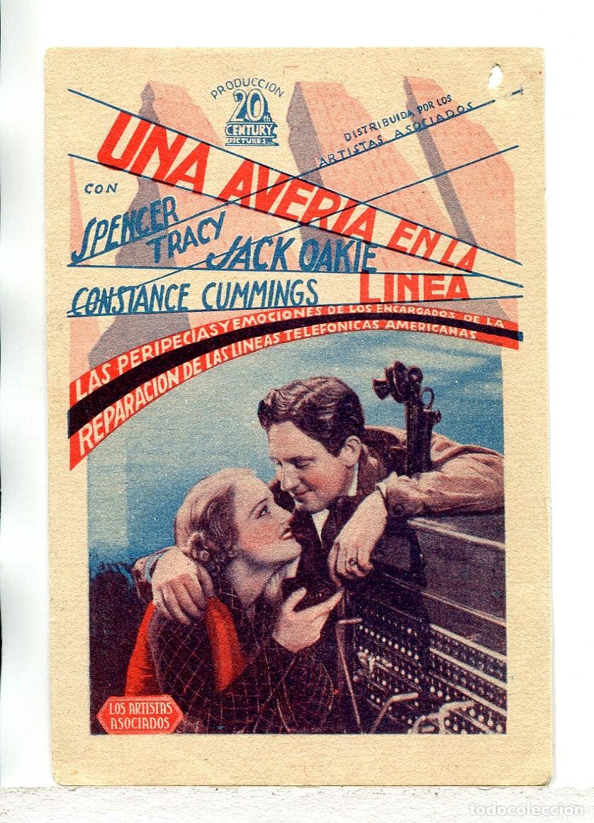 Cine: UNA AVER&Iacute;A EN LA LINEA, con Spencer Tracy. - Foto 1