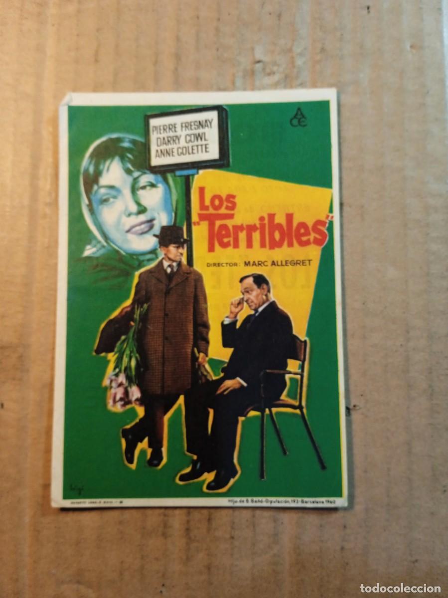 Kino: FOLLETO DE MANO CON PUBLICIDAD LOS TERRIBLES