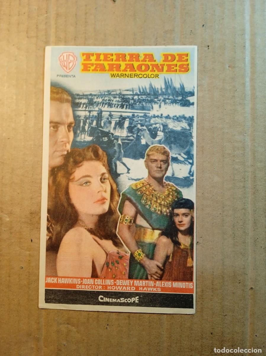 Kino: FOLLETO DE MANO CON PUBLICIDAD TIERRA DE FARAONES