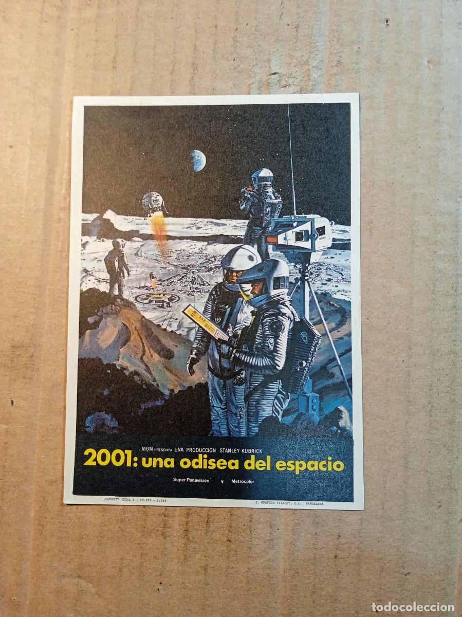 Cinema: FOLLETO DE MANO CON PUBLICIDAD 2001: UNA ODISEA DEL ESPACIO