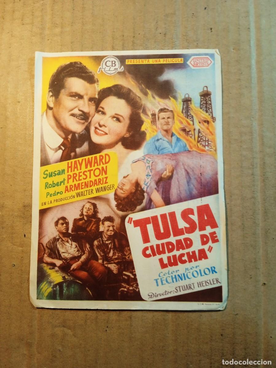 Kino: FOLLETO DE MANO CON PUBLICIDAD TULSA CIUDAD DE LUCHA