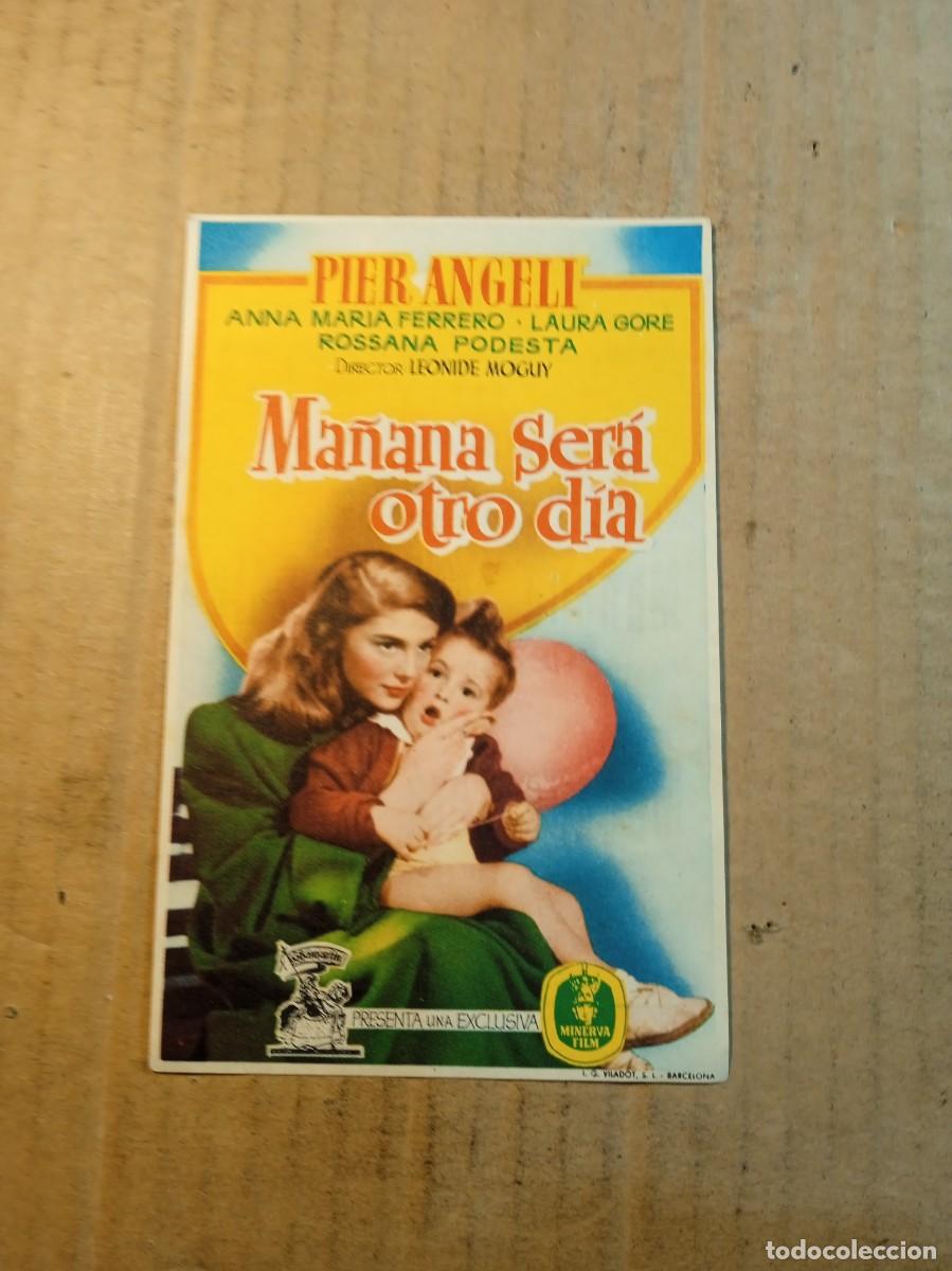  Flyers Publicitaires de films Anciens: FOLLETO DE MANO CON PUBLICIDAD MA&Ntilde;ANA SERA OTRO DIA