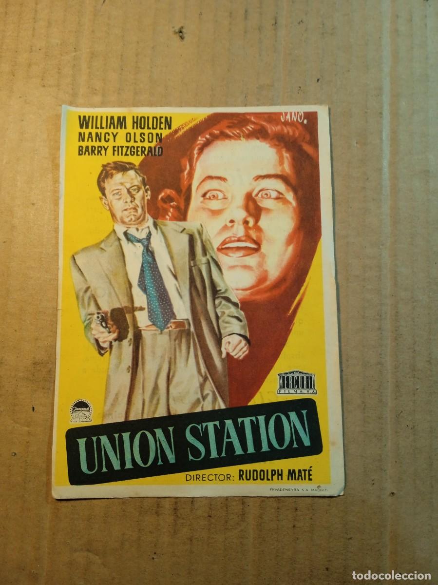 Cine: FOLLETO DE MANO CON PUBLICIDAD UNION STATION