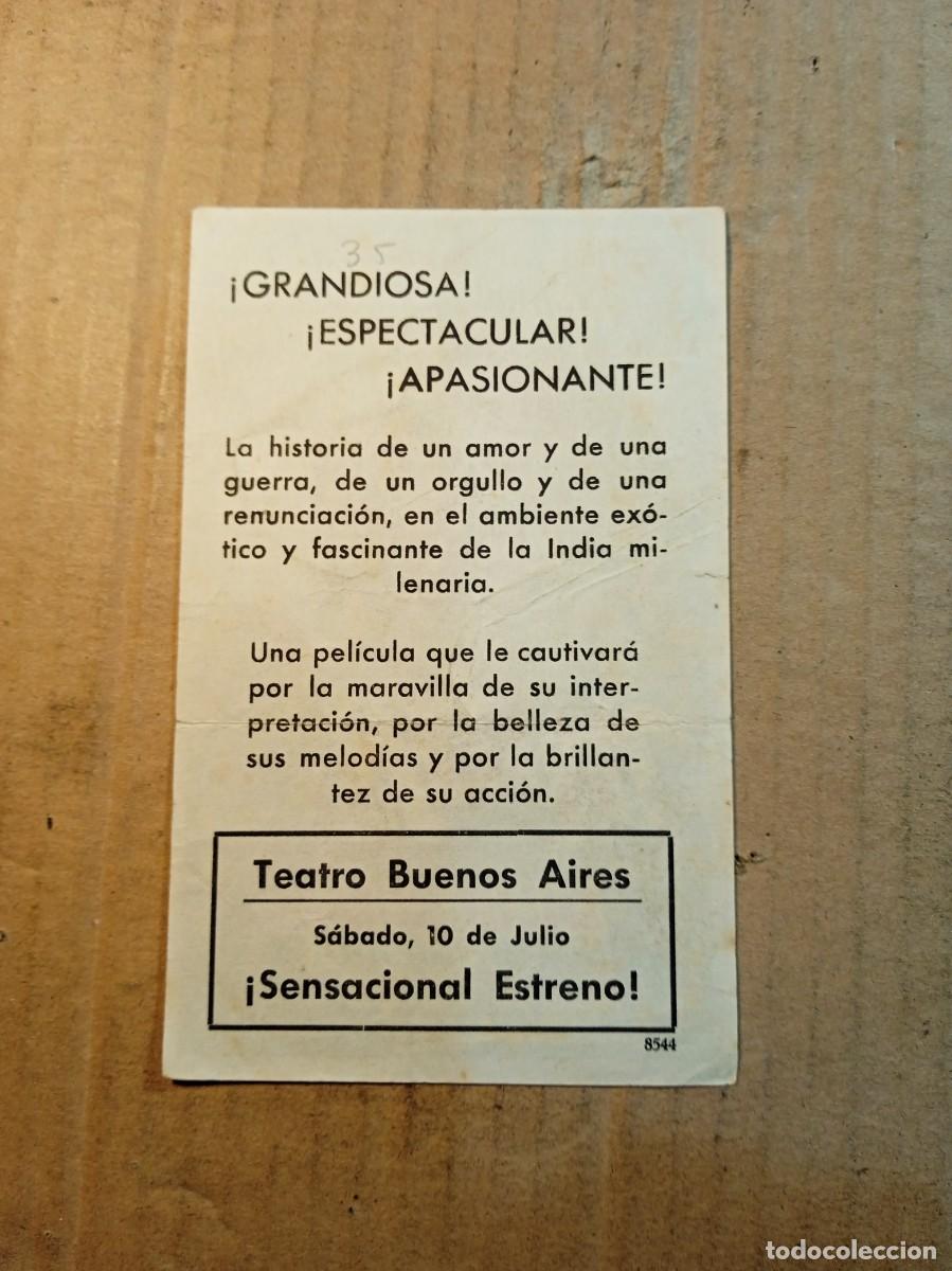 Cine: FOLLETO DE MANO CON PUBLICIDAD MAYA - Foto 2