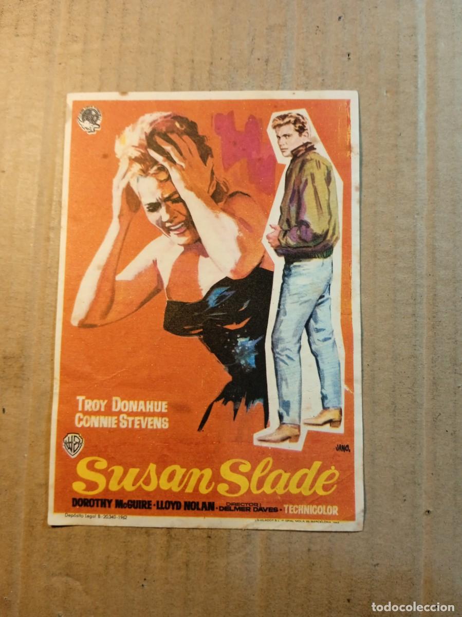 Kino: FOLLETO DE MANO CON PUBLICIDAD SUSAN SLADE
