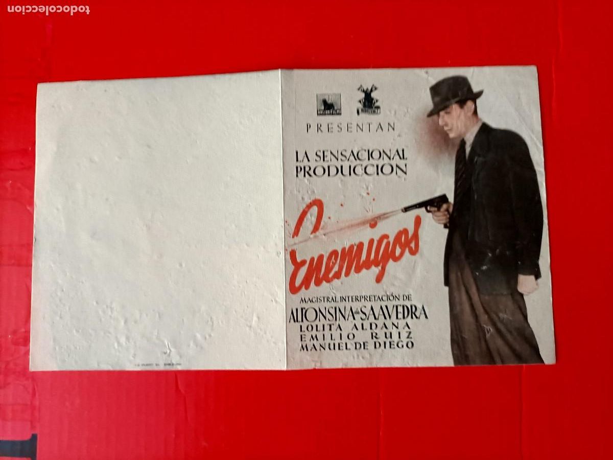 Kino: ENEMIGOS. ALFONSINA DE SAAVEDRA, LOLITA ALDANA. ES DOBLE. BUEN ESTADO.