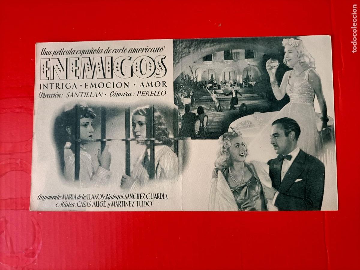 Cine: ENEMIGOS. ALFONSINA DE SAAVEDRA, LOLITA ALDANA. ES DOBLE. EST&Aacute; NUEVO.
