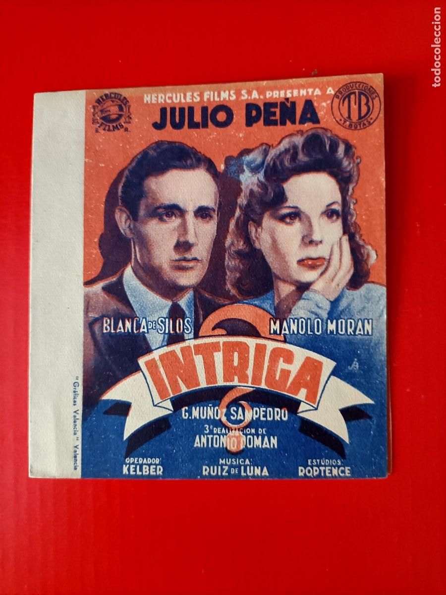 Kino: INTRIGA. ES DOBLE. CON JULIO PE&Ntilde;A, BLANCA DE SILOS, MANOLO MORAN. EST&Aacute; NUEVO.
