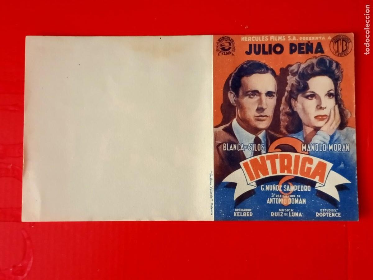 Kino: INTRIGA. ES DOBLE. CON JULIO PE&Ntilde;A, BLANCA DE SILOS, MANOLO MORAN. EST&Aacute; NUEVO.
