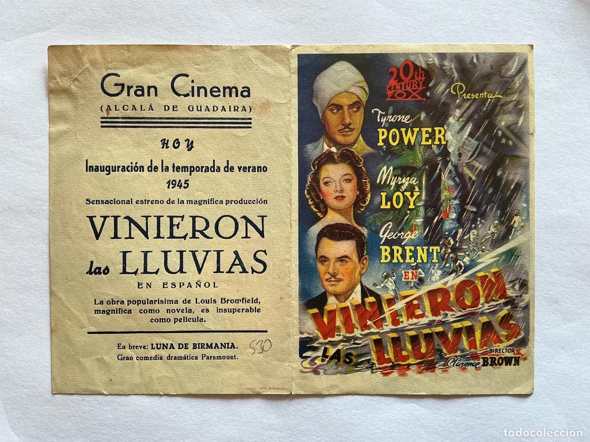 Kino: PROGRAMA DOBLE FOX VINIERON LAS LLUVIAS MYRNA LOY CINE GRAN CINEMA ALCAL&Aacute; DE GUADAIRA SEVILLA
