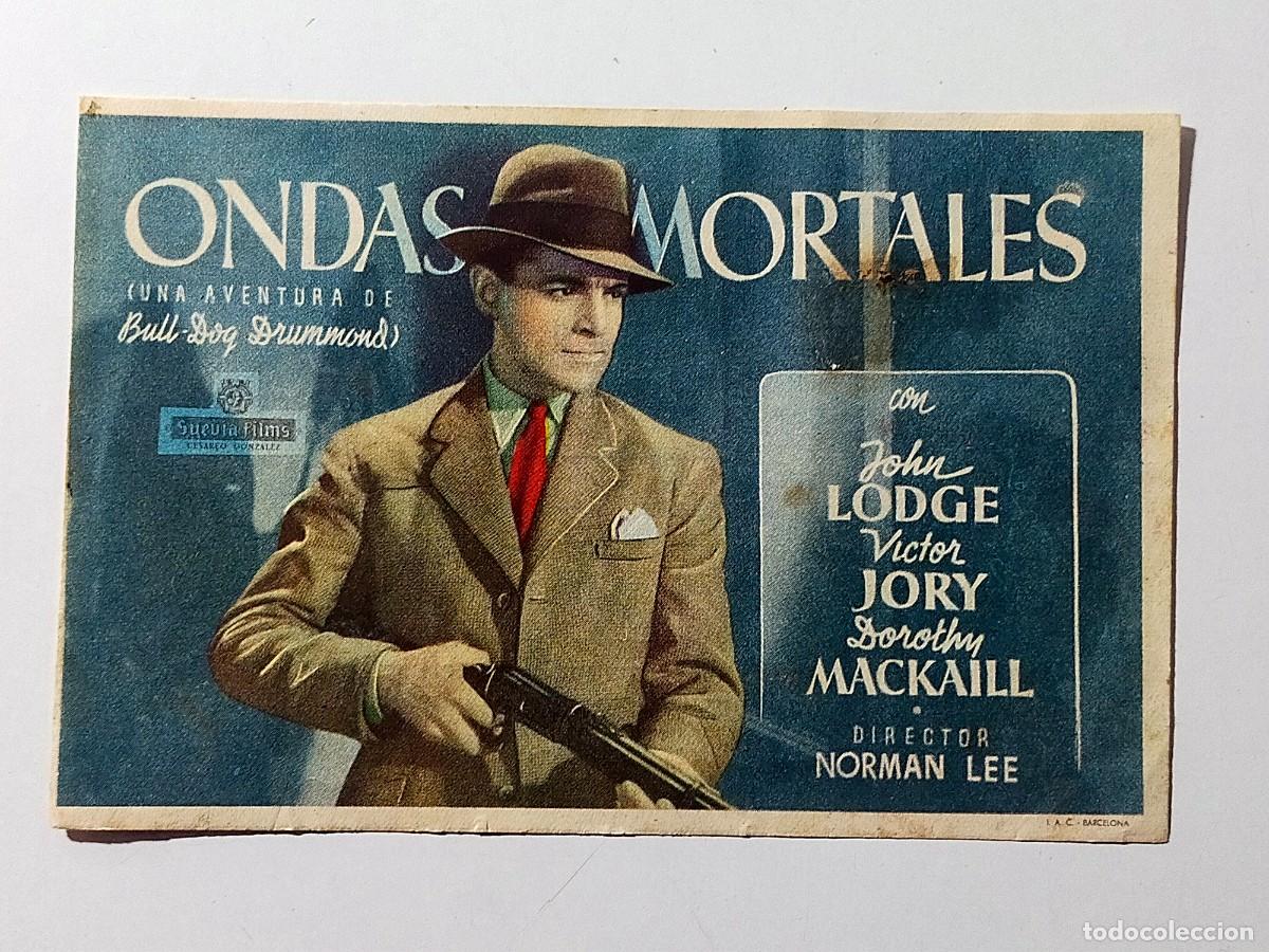 Cine: Programa Sencillo Orig: ONDAS MORTALES John Lodge, Victor Jory - Cine Estribela, Pontevedra