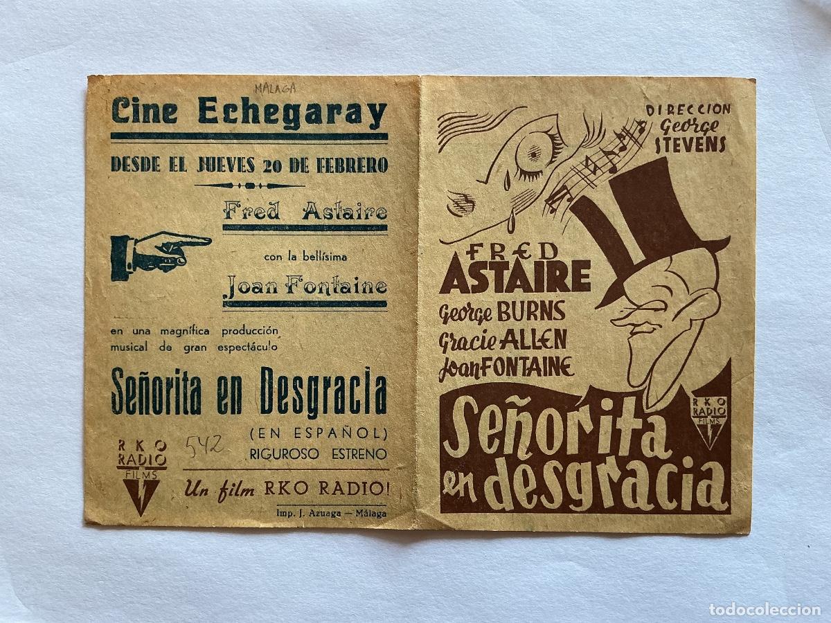 Kino: PROGRAMA DOBLE RADIO SE&Ntilde;ORITA EN DESGRACIA FRED ASTAIRE JOAN FONTAINE CINE ECHEGARAY M&Aacute;LAGA