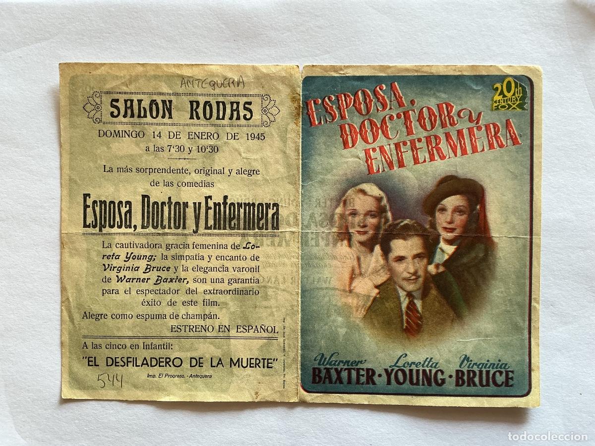 Cinema: PROGRAMA DOBLE FOX ESPOSA DOCTOR Y ENFERMERA LORETTA YOUNG CINE SAL&Oacute;N RODAS ANTEQUERA M&Aacute;LAGA