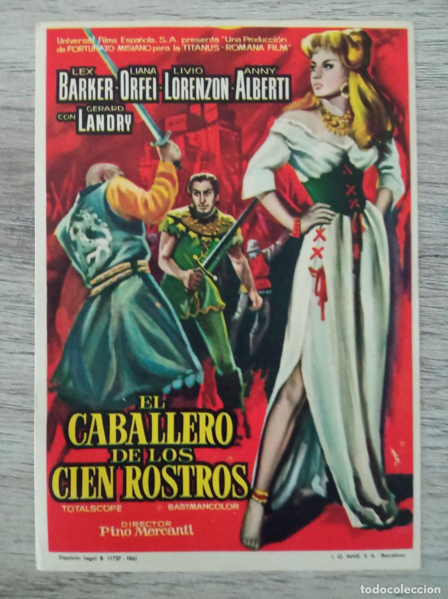 Cine: EL CABALLERO DE LOS CIEN ROSTROS, LEX BARKER, LIANA ORFEI