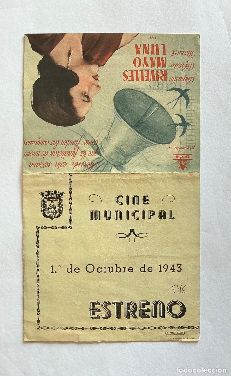 Kino: PROGRAMA DOBLE CIFESA MALVALOCA ROSITA YARZA CINE MUNICIPAL CADIZ