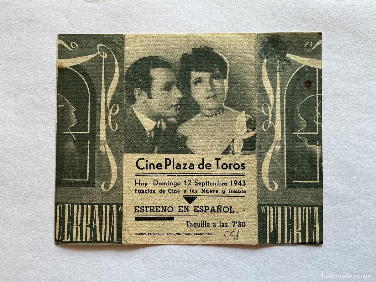 Cinema: PROGRAMA TRIPLE PUERTA CERRADA MARGARITA PADIN CINE PLAZA DE TOROS ALGECIRAS C&Aacute;DIZ