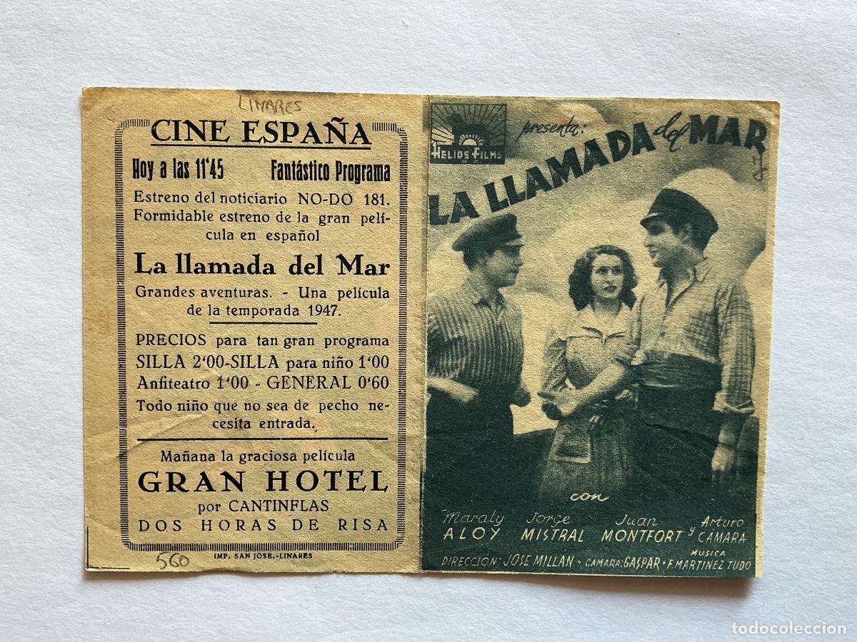 Kino: PROGRAMA DOBLE LA LLAMADA DEL MAR MARALY ALOY CINE ESPA&Ntilde;A LINARES JAEN