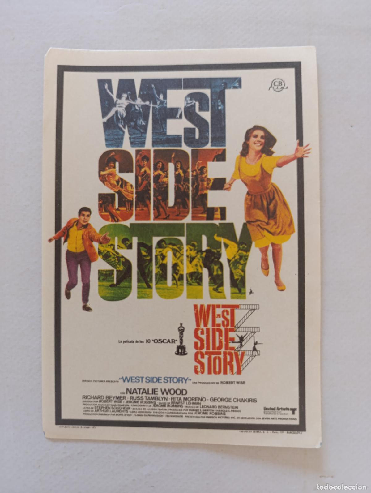 Cine: FOLLETO DE MANO - WEST SIDE STORY - SIN PUBLICIDAD (149G)