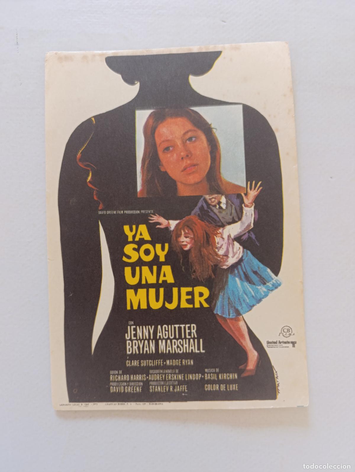 Cine: FOLLETO DE MANO - YA SOY UNA MUJER - JENNY AGUTTER - SIN PUBLICIDAD (149G)