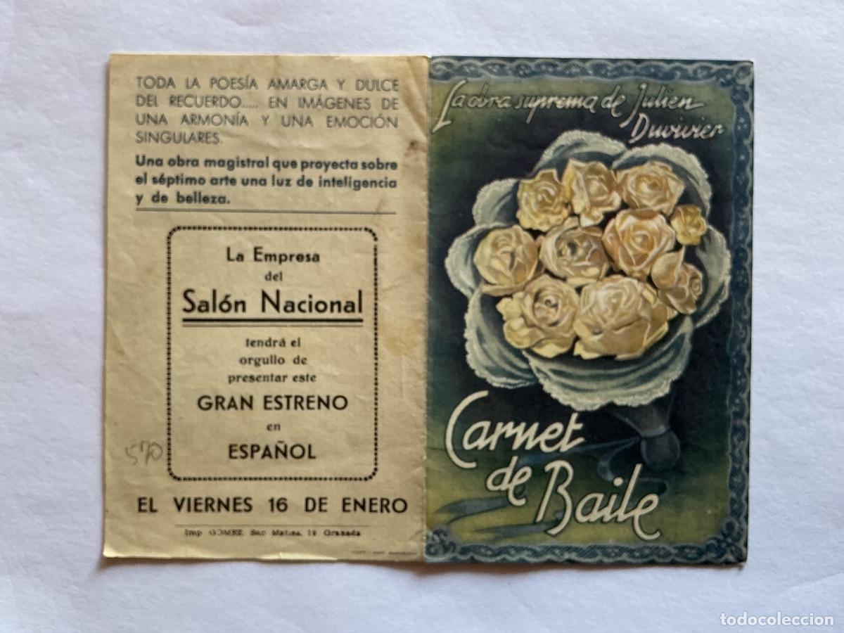 Kino: PROGRAMA DOBLE CARNET DE BAILE MARIE BELL CINE SAL&Oacute;N NACIONAL GRANADA