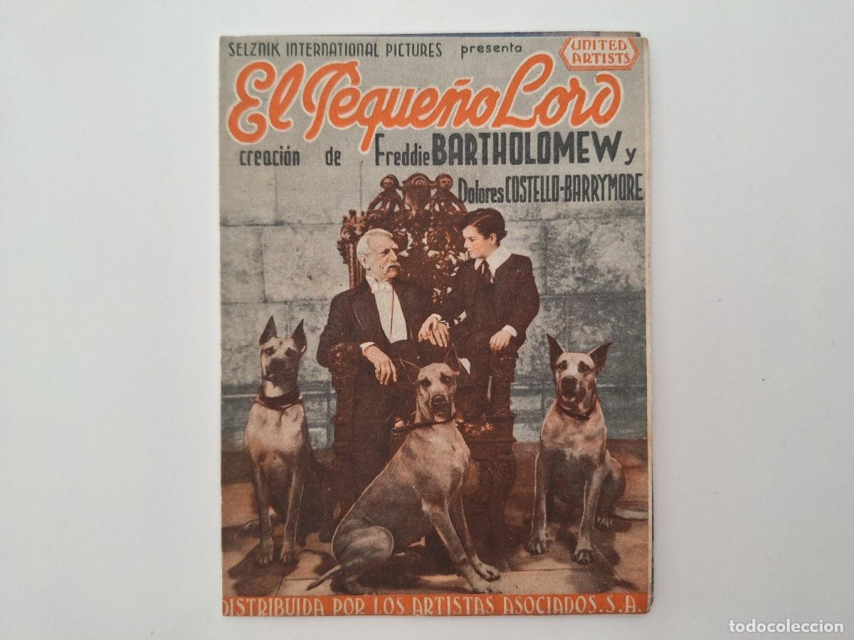 Cine: CINE FOLLETO MANO DOBLE EL PEQUE&Ntilde;O LORD PATHE PALACIO CINEMATOGRAFO SEVILLA FMD RV 92