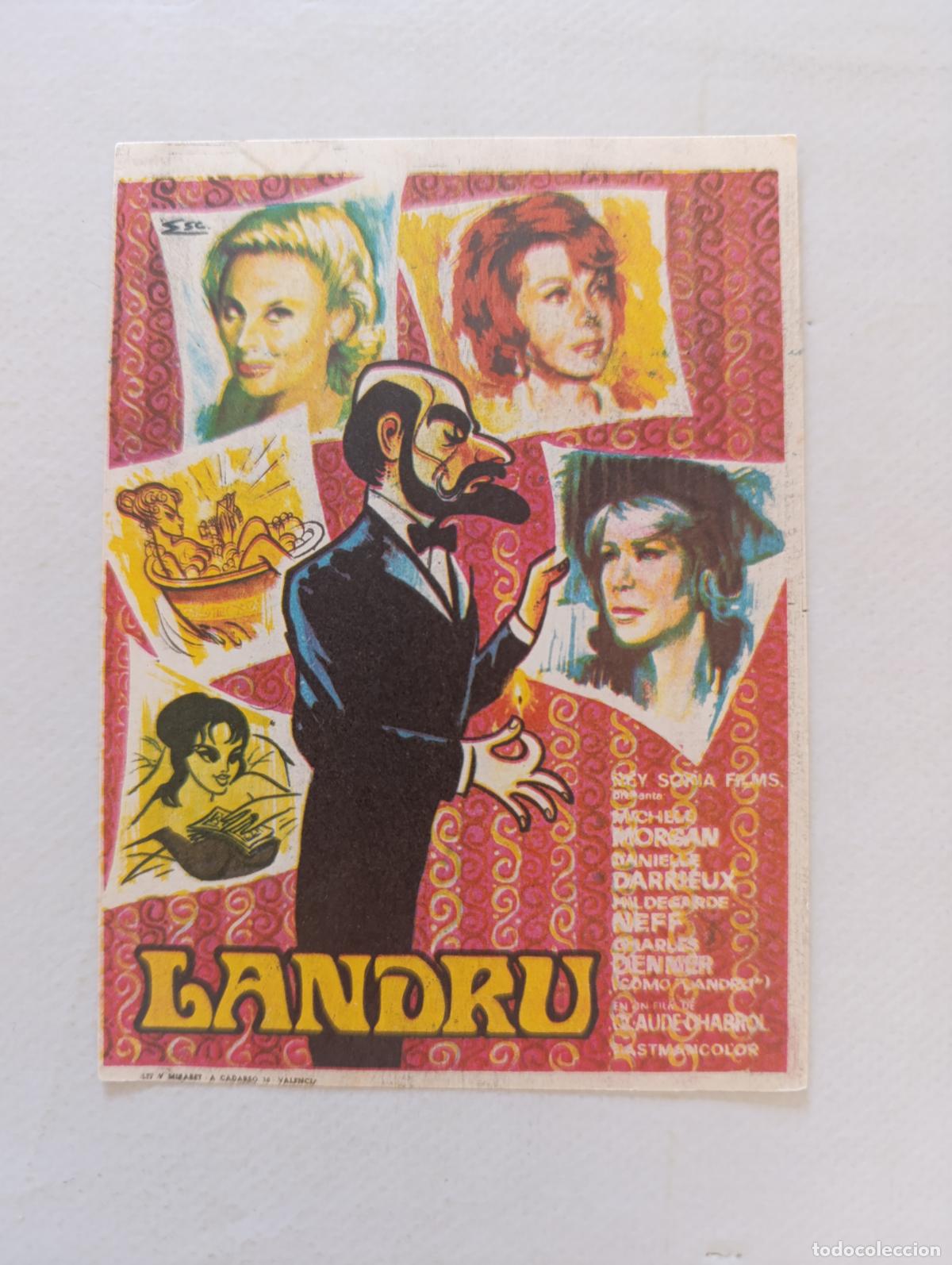 Cine: FOLLETO DE MANO - LANDRU - SIN PUBLICIDAD (149J)
