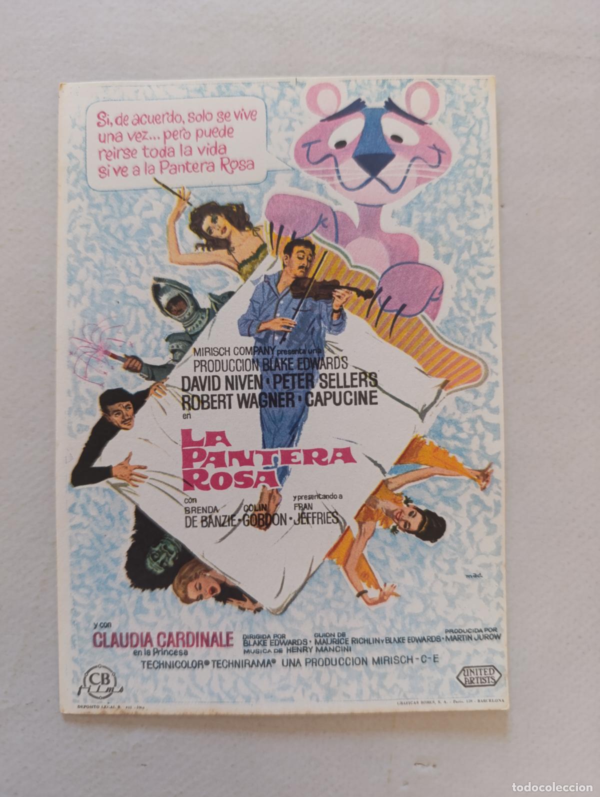 Cine: FOLLETO DE MANO - LA PANTERA ROSA - DAVID NIVEN, PETER SELLERS - SIN PUBLICIDAD (149J)