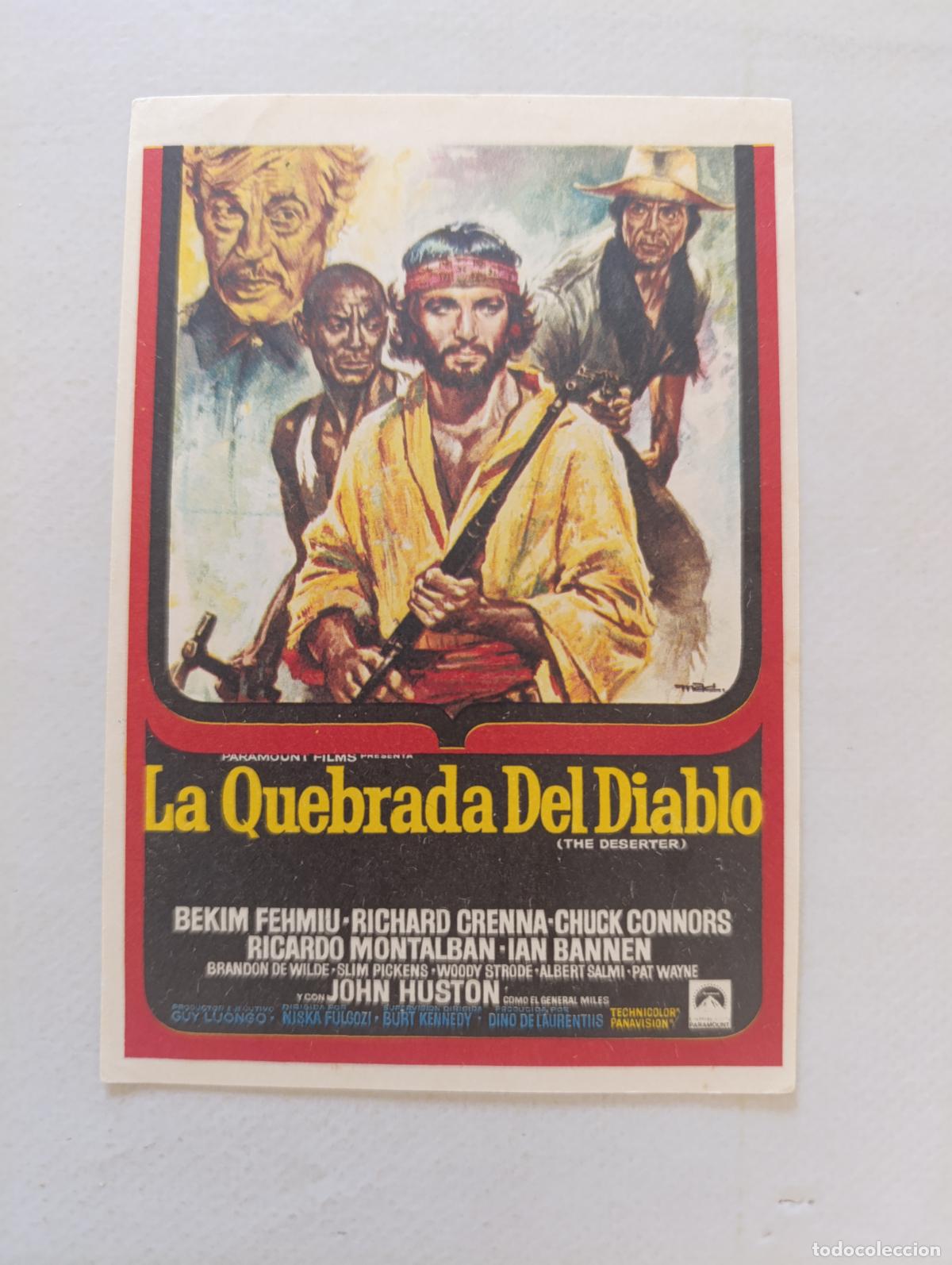 Cine: FOLLETO DE MANO - LA QUEBRADA DEL DIABLO - BEKIM FEHMU (149J)