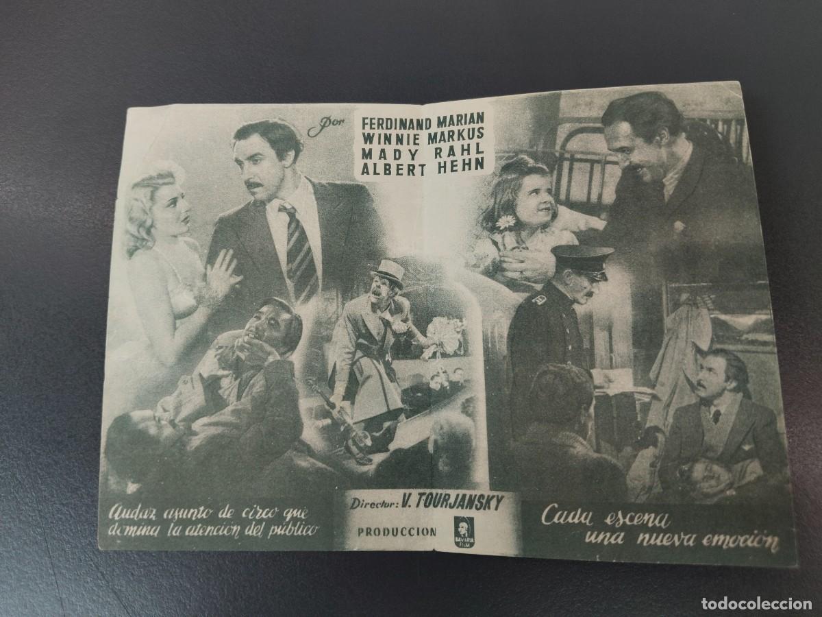 Cine: Tr&iacute;o Tonelli. Cine Rialto Don Benito, Badajoz. Programa d&iacute;ptico. - Foto 4
