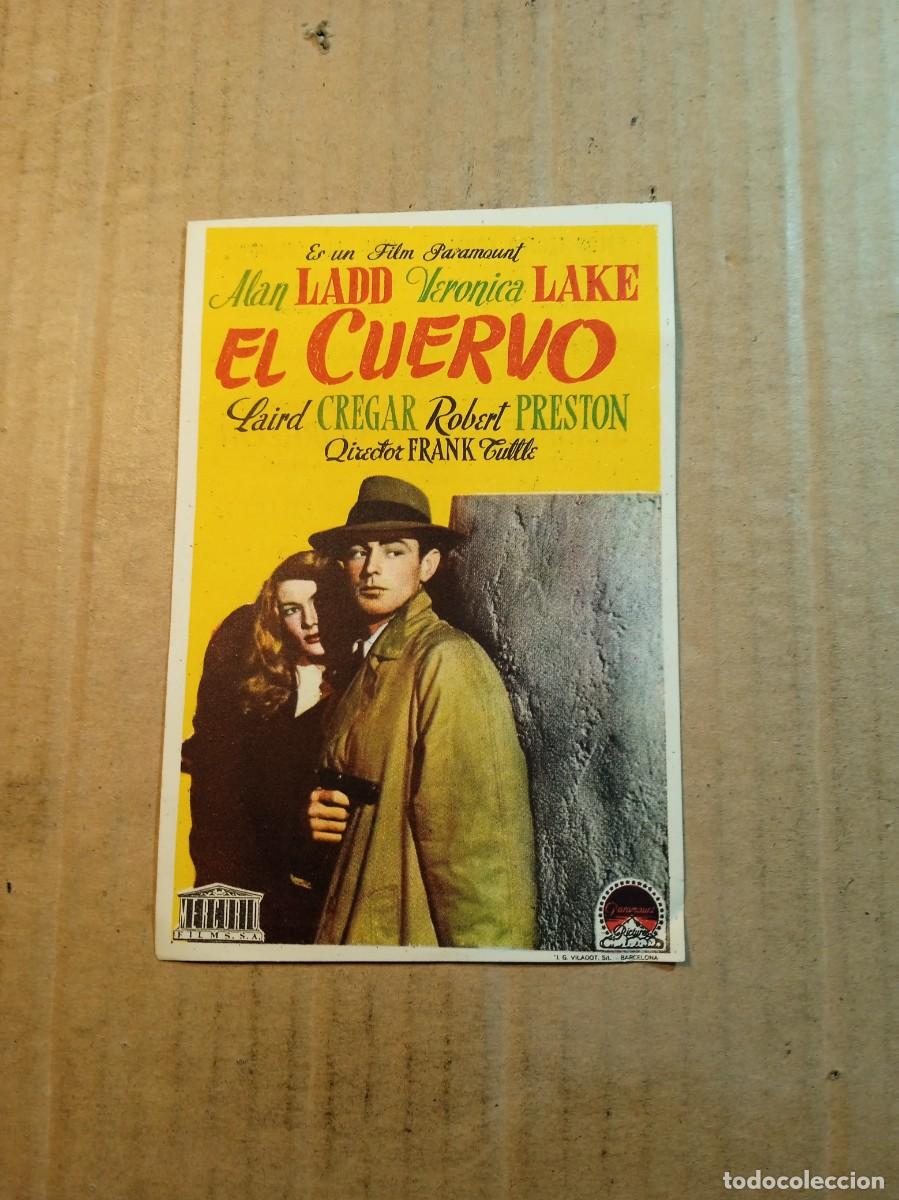 Cine: FOLLETO DE MANO CON PUBLICIDAD EL CUERVO