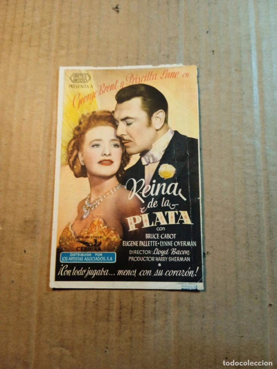 Kino: FOLLETO DE MANO CON PUBLICIDAD REINA DE LA PLATA