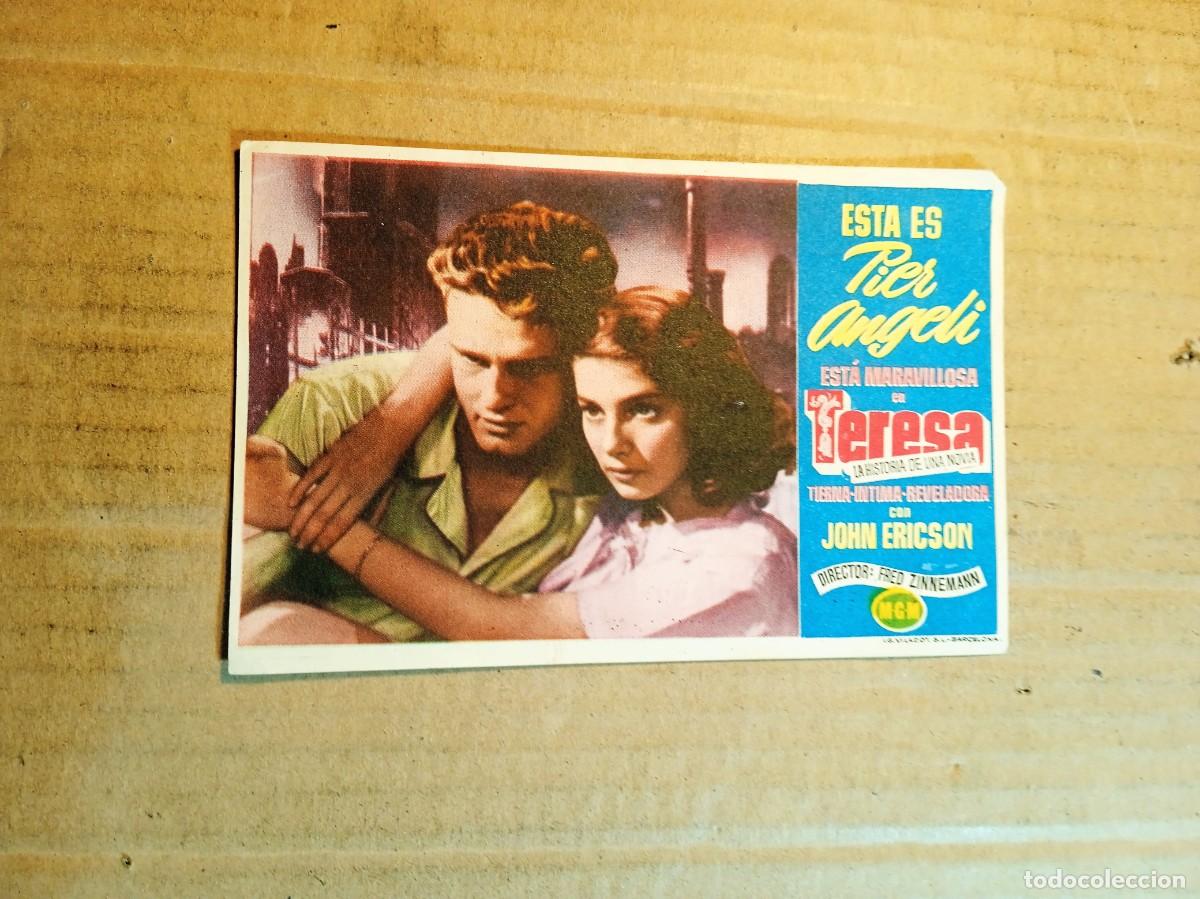 Kino: FOLLETO DE MANO CON PUBLICIDAD TERESA LA HISTORIA DE UNA NOVIA