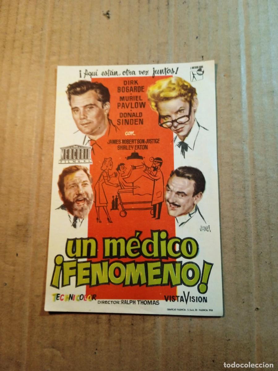 Folhetos de m&atilde;o de filmes antigos de cinema: FOLLETO DE MANO CON PUBLICIDAD UN MEDICO FENOMENO