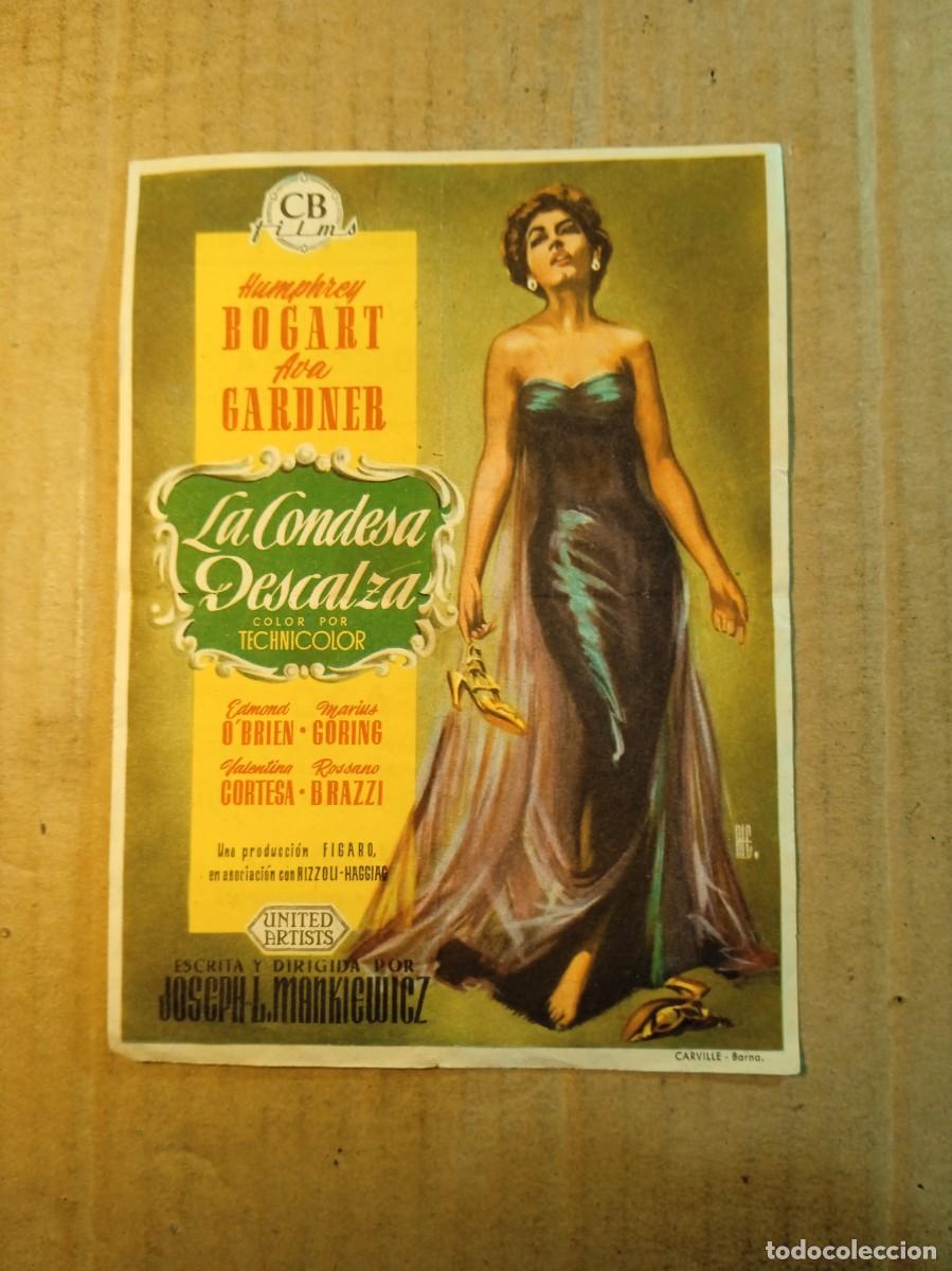  Flyers Publicitaires de films Anciens: FOLLETO DE MANO CON PUBLICIDAD LA CONDESA DESCALZA